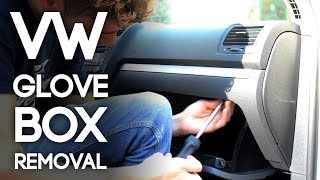 MK5 Volkswagen How To Remove The Glove Box Golf Jetta Passat GTI R32 Rabbit [upl. by Tikna]