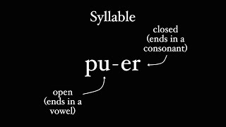 How Latin Does Syllables [upl. by Luca]