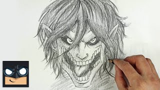 How To Draw Eren Yeager Titan Form  Sketch Saturday  Step by Step [upl. by Laurella]