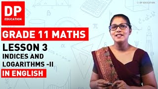 Lesson 3  Indices and Logarithms II  Maths SessionTerm 1 logarithms DPEducation Grade11Maths [upl. by Luanne33]