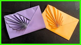 ⩥ Cómo hacer un SOBRE de papel FÁCIL y ELEGANTE  Origami PASO A PASO [upl. by Seidule]