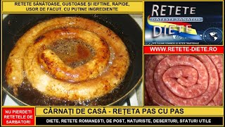 Cârnați de casă  rețeta pas cu pas [upl. by Keverian]