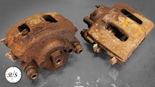 Brake Caliper Restoration  Rebuild GONE WRONG [upl. by Eirrehs]