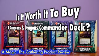 Is It Worth It To Buy A Dungeons amp Dragons Commander Deck  A Magic The Gathering Product Review [upl. by Lledyr]