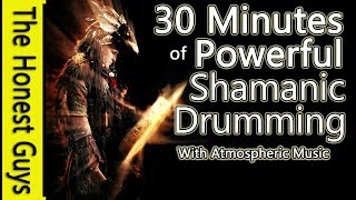 POWERFUL SHAMANIC DRUMMING With Atmospheric Music 32 MINS [upl. by Chessa27]