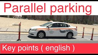 Parking Test Abu Dhabi  0529067099 Parallel Parking  English [upl. by Anillehs]