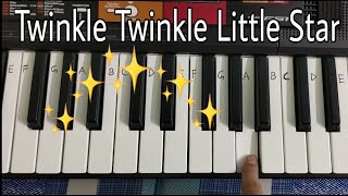 Twinkle twinkle little star easy piano tutorial [upl. by Claudine]