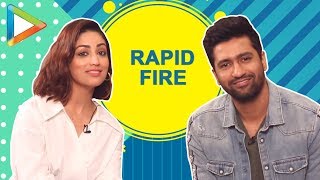 PAISA VASOOL Vicky Kaushal amp Yami Gautams HILARIOUS rapid fire  URI [upl. by Jerrine]