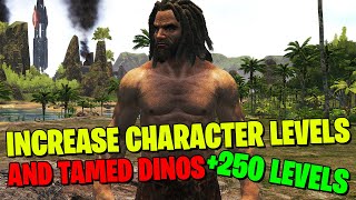 HOW TO INCREASE CHARACTER AND DINO LEVEL CAP IN ARK SURVIVAL [upl. by Ibur787]