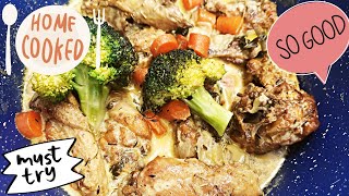 DELICIOUS FRICASSEE CHICKEN RECIPE [upl. by Pebrook]