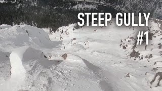 Skiing The Steep Gullies SG1 Arapahoe Basin Colorado [upl. by Hsak603]