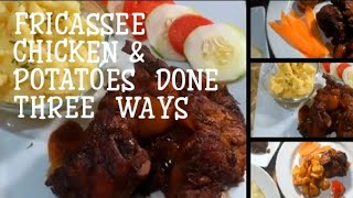 JAMAICAN FRICASSEE CHICKEN  POTATOES DONE 3 WAYS [upl. by Jordan]