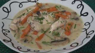 Simple Chicken Fricassee Recipe [upl. by Narod]