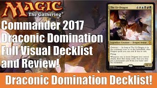 MTG Commander 2017 Draconic Domination Decklist and Review [upl. by Aldous181]