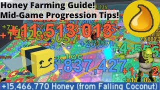 Fast Honey Farming Guide Tips for Quick Midgame Progression  Boost  Roblox Bee Swarm Simulator [upl. by Ennahteb]