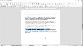 LibreOffice Writer 5 taglia copia incolla e clona formattazione [upl. by Ashraf502]