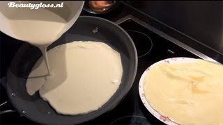 Recept pannenkoeken maken [upl. by Ayhtak]