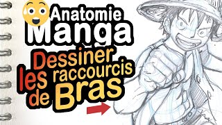 Comment DESSINER des BRAS MANGA DYNAMIQUES avec raccourcis [upl. by Harolda]