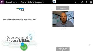 Facial Recognition Sign In with Power Apps [upl. by Hermia]