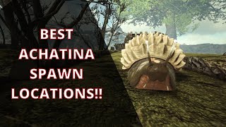 ARK Fjordur  Achatina Spawn Locations [upl. by Gerrie]