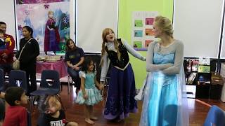 Isabellas 5th Birthday with Frozens Elsa and Ana Part 1 [upl. by Levana907]