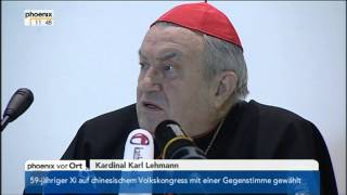 Kardinal Karl Lehmann zur Papstwahl [upl. by Eintruok732]