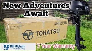 Tohatsu 6HP 4 Stroke Unboxing amp Test Run  MFS6DD [upl. by Ecirtnom]