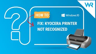 FIX Kyocera printer not recognized [upl. by Goodill]