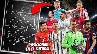 ¡Estas son todas LAS POSICIONES QUE EXISTEN en un campo de fútbol ¿CUÁNTAS CONOCES [upl. by Helene]