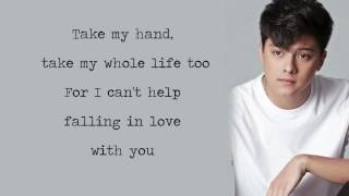 Daniel Padilla  Cant Help Falling In Love With You Lyrics [upl. by Appel]