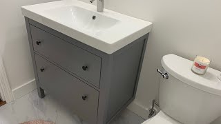 HOW TO install IKEA Hemnes  Odensvik  Dalskär bathroom vanity [upl. by Alison]