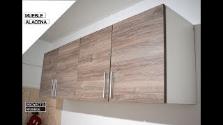 COMO HACER MUEBLE ALACENA PARA COCINA  PROYECTO MUEBLE [upl. by Oelak]