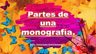 Partes de una monografía [upl. by Fullerton594]