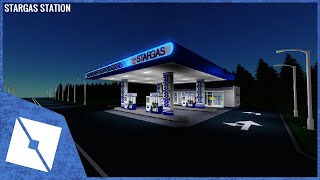 ROBLOX Studio  SpeedBuild STARGAS Station ⛽ [upl. by Yatnuahs]