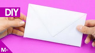 ► Como hacer un SOBRE CARTA de Papel en 5 MINUTOS 💌 [upl. by Srednas]