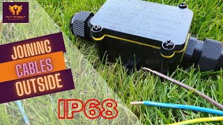 Joining Cables Outside With a Waterproof IP68 Connector [upl. by Ahsiened]