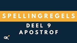 Spellingregels deel 9 Apostrof [upl. by Eniamrehc]