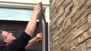 How to Install a Storm Door  Andersen 3000 [upl. by Hiram]