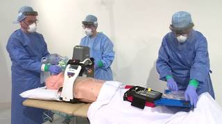 Chest compressions using LUCAS device [upl. by Heindrick]