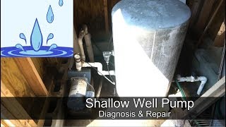 Shallow Well Pump  diagnosis and repair [upl. by Arual]