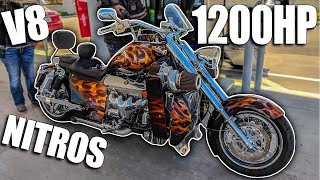 1200HP TWINSUPERCHARGED V8 NITROUS MOTORCYCLE [upl. by Saravat]