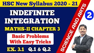 Indefinite Integration Part 2 Ex31 Easy Tricks 12th New Syllabus 202021 Maharashtra  Dinesh Sir [upl. by Kendell]