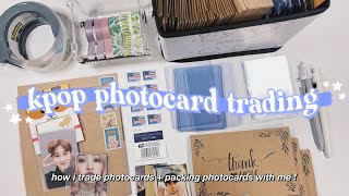 how i trade amp package kpop photocards ✰ tutorial  package photocards with me [upl. by Clarance]