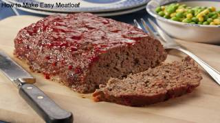 How to Make Easy Meatloaf [upl. by Assiram988]