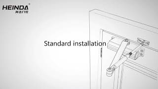 Door closer standard installation [upl. by Ileana]