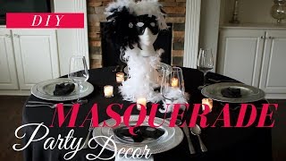 DIY  Masquerade Party Decoration Ideas  Masquerade Centerpiece [upl. by Aronow802]