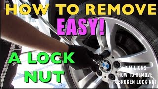 HOW TO REMOVE A BROKEN LOCK NUT EASY [upl. by Fadil796]