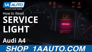 How to Reset Service Light 0409 Audi A4 [upl. by Stucker589]