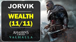 Jorvik All Wealth Locations  GearArmor Chests  Assassins Creed Valhalla [upl. by Emmalee]