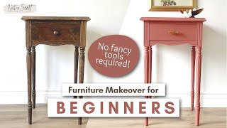 Furniture Makeover For Beginners  You can do this [upl. by Kcirdes]